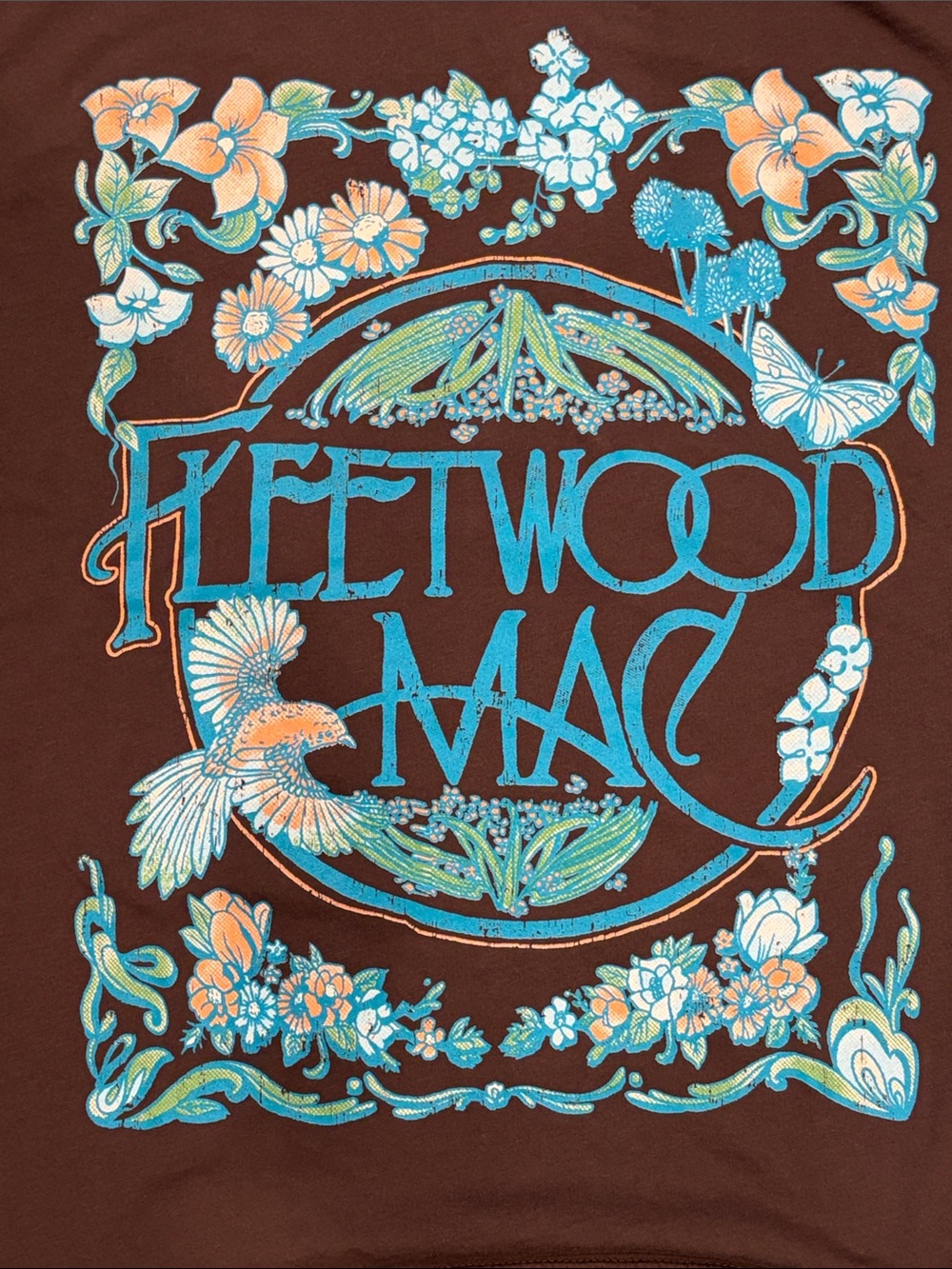 Letluv Fleetwood Mac Short Sleeve with Floral Graphic - Picture 5 of 5